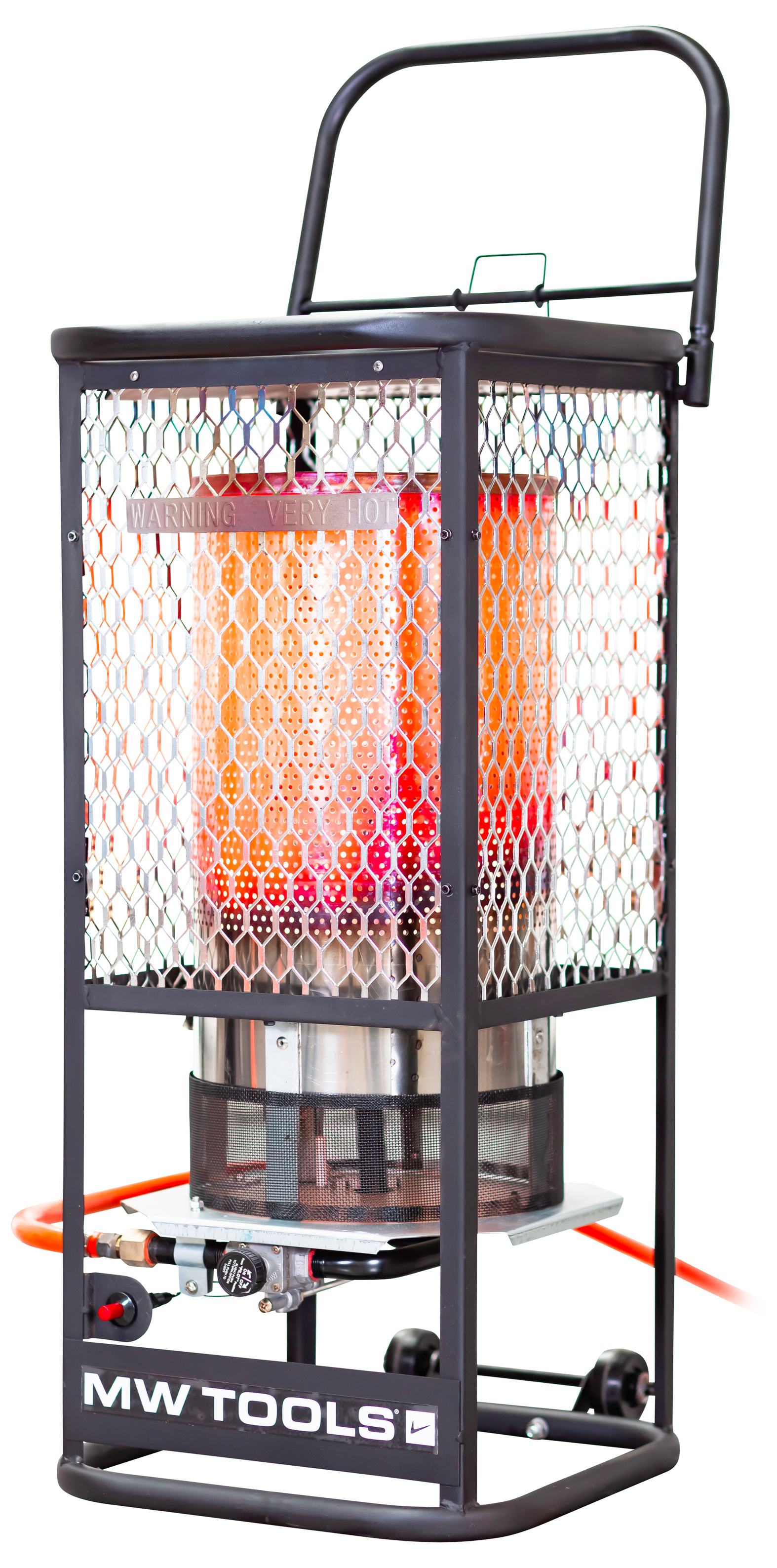 Calefactor de gas infrarrojo Metal Works 722316593 WG120I de 36 kW con calor radiante de 360°.