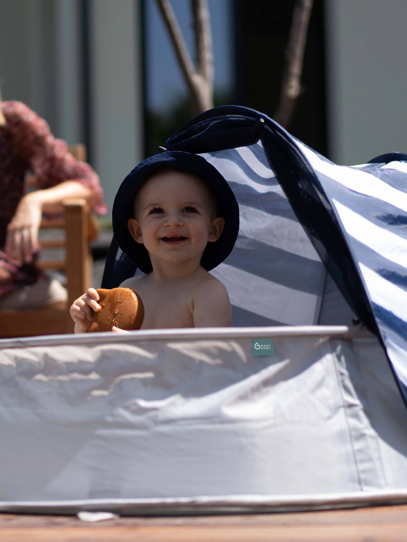 Babymoov Strandmuschel mit UV-Schutz UPF 50+, Pop-up BABYMOOV - blau