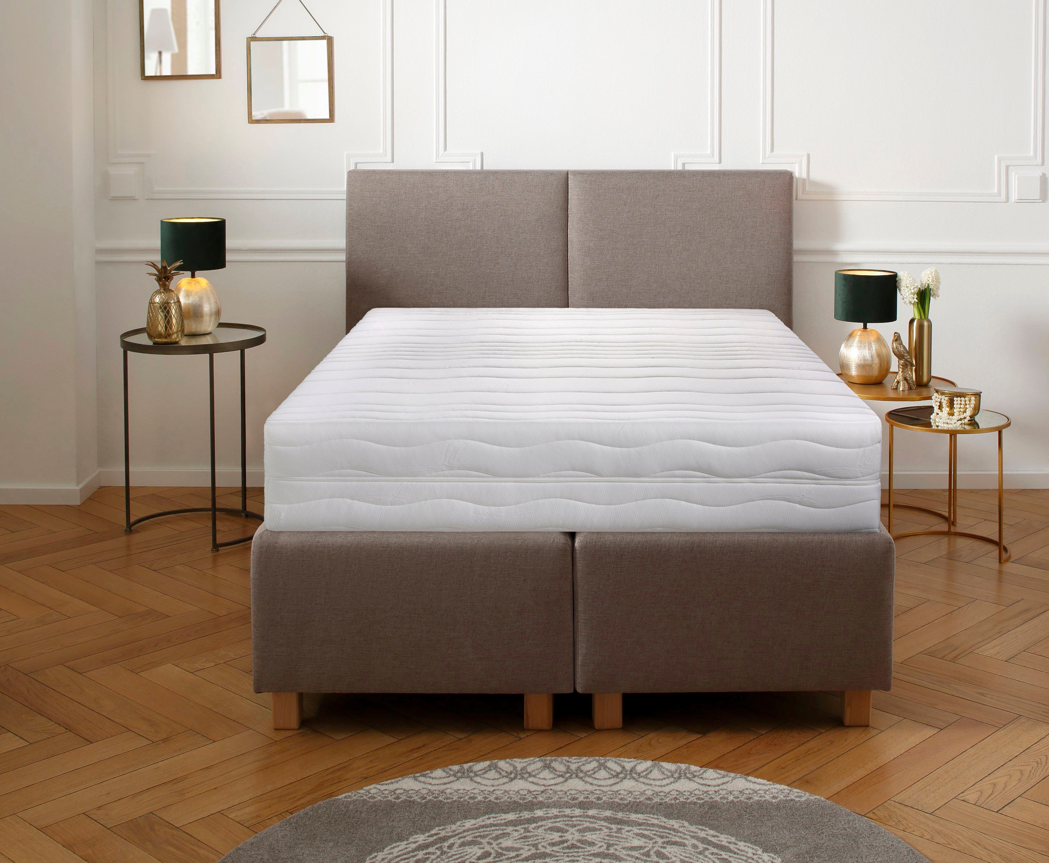 Komfortschaummatratze Wismar, Boxspringfeeling, extra hoher Matratzenkern, feste Sitzkante, Home affaire, 28 cm hoch, Matratze in XXL-Höhe, 90x200 cm, 140x200 cm und weitere Größen