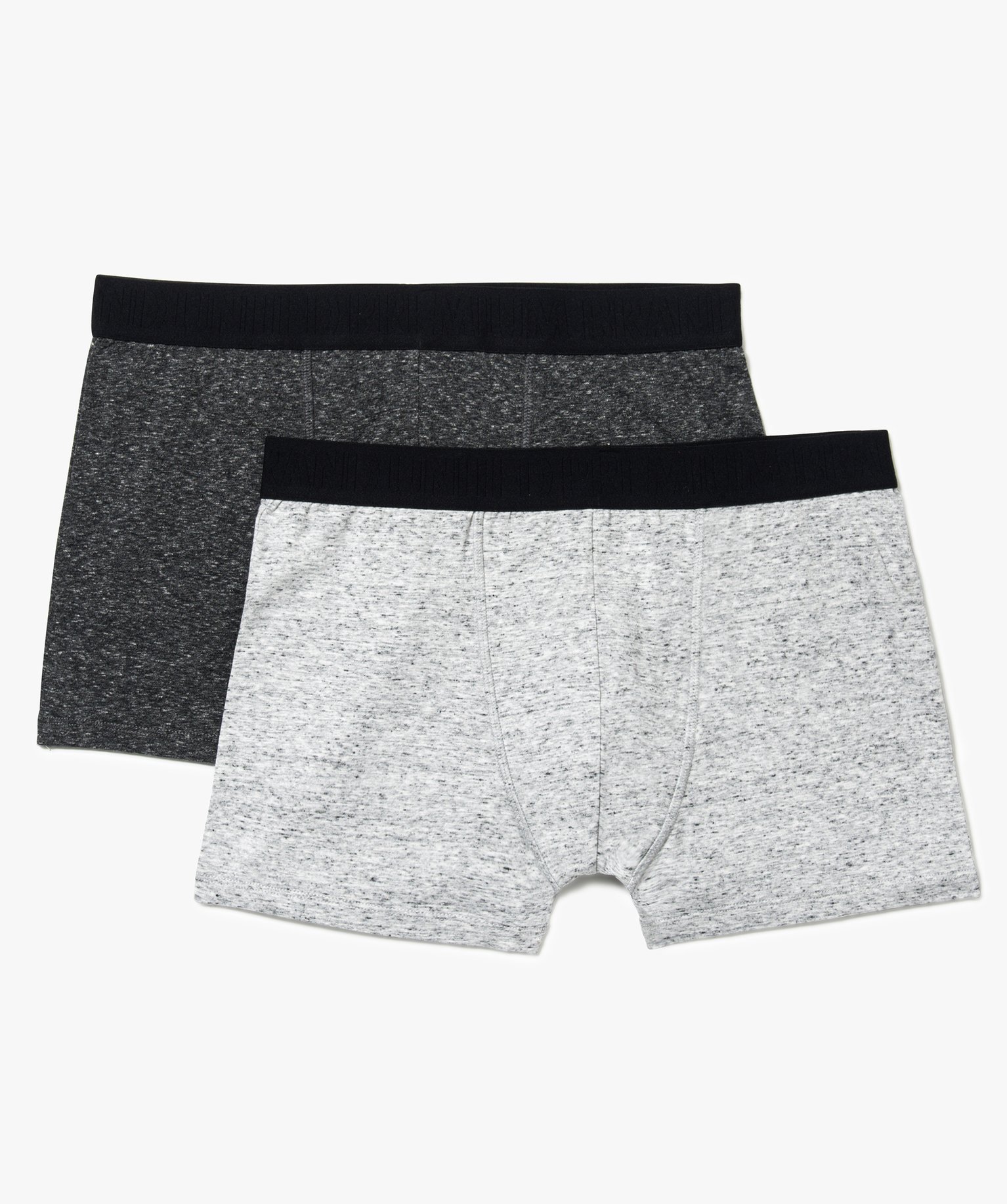 Boxers homme grande taille assortis (lot de 2) noir | GEMO
