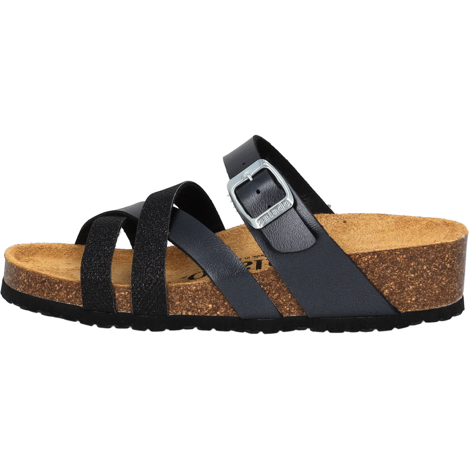 Palado Balmur, Pantoletten, Damen, Schwarz Metallic