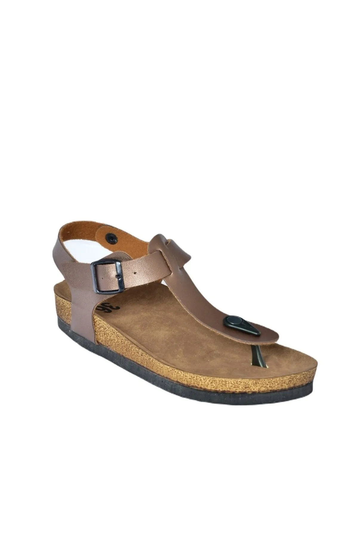 Fox Shoes  Bronzefarbene Damensandalen B777805009
