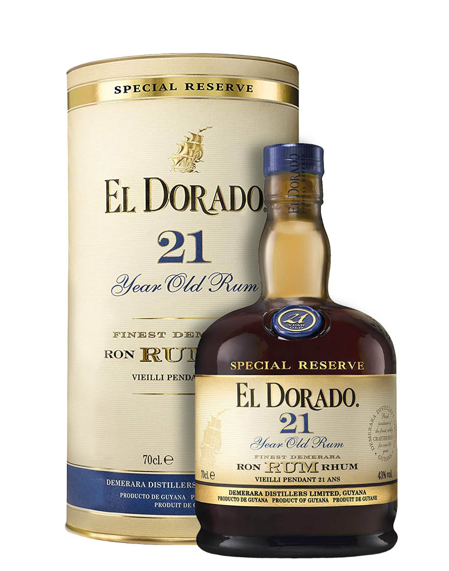 21 Year Old Special Reserve Demerara Rum El Dorado 0,7 ℓ, En Étui