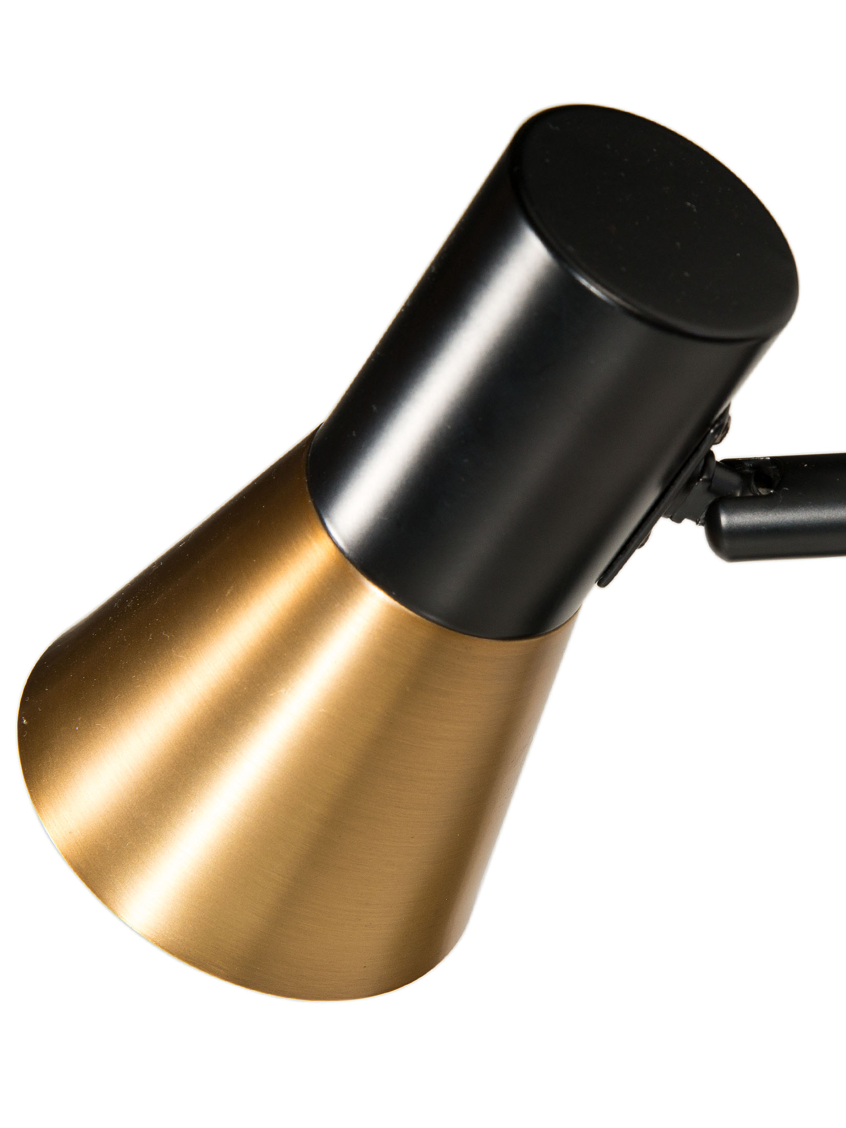 Escat Tischleuchte, Satin Brass/Schwarz