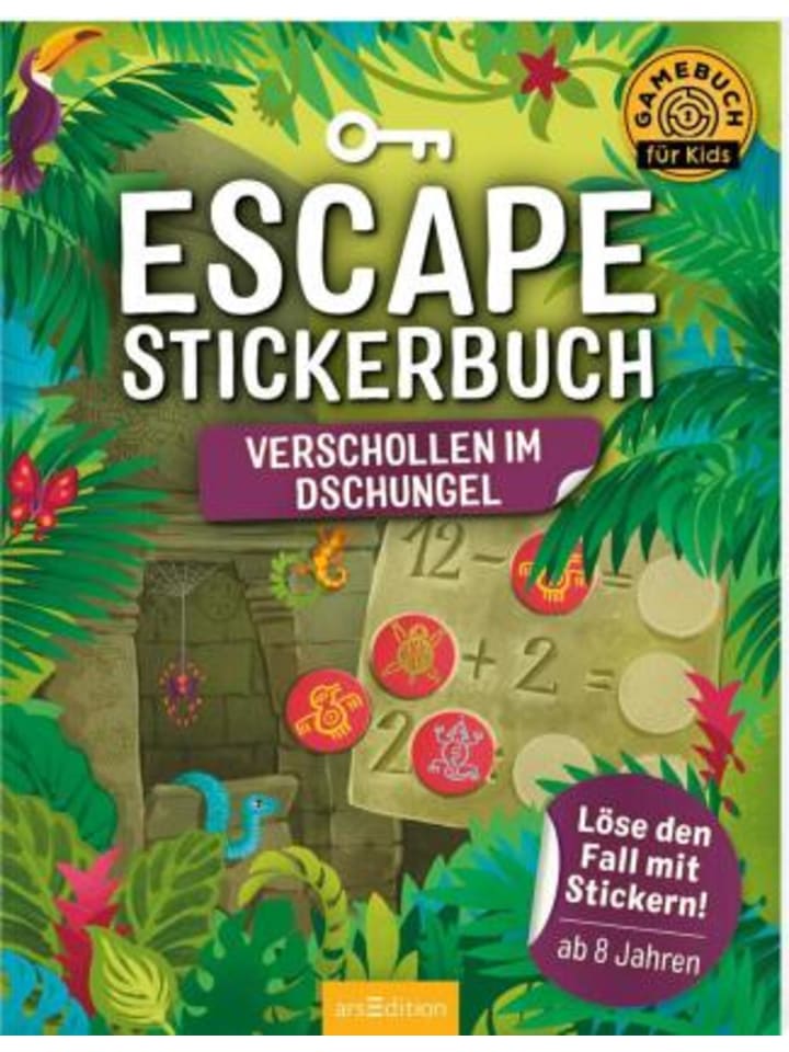 ars edition Papeterie/PBS - Escape-Stickerbuch - Verschollen im Dschungel günstig kaufen onesize