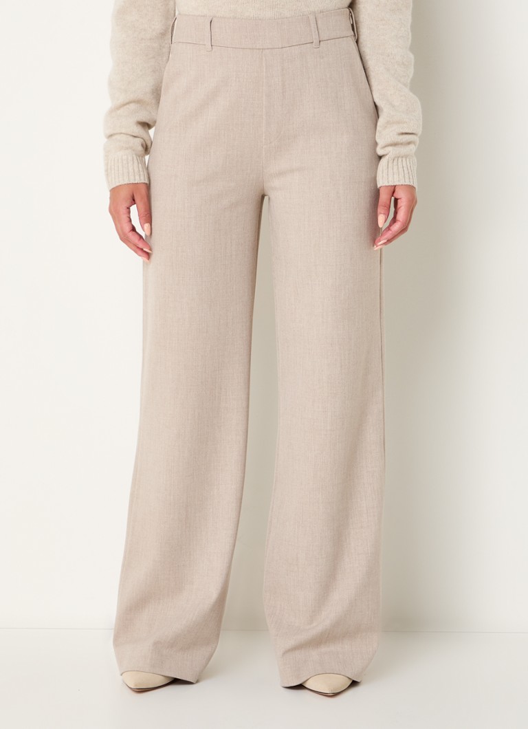 Pantaloni Bellamy Butterfly cu talie înaltă, croială dreaptă și buzunare laterale.