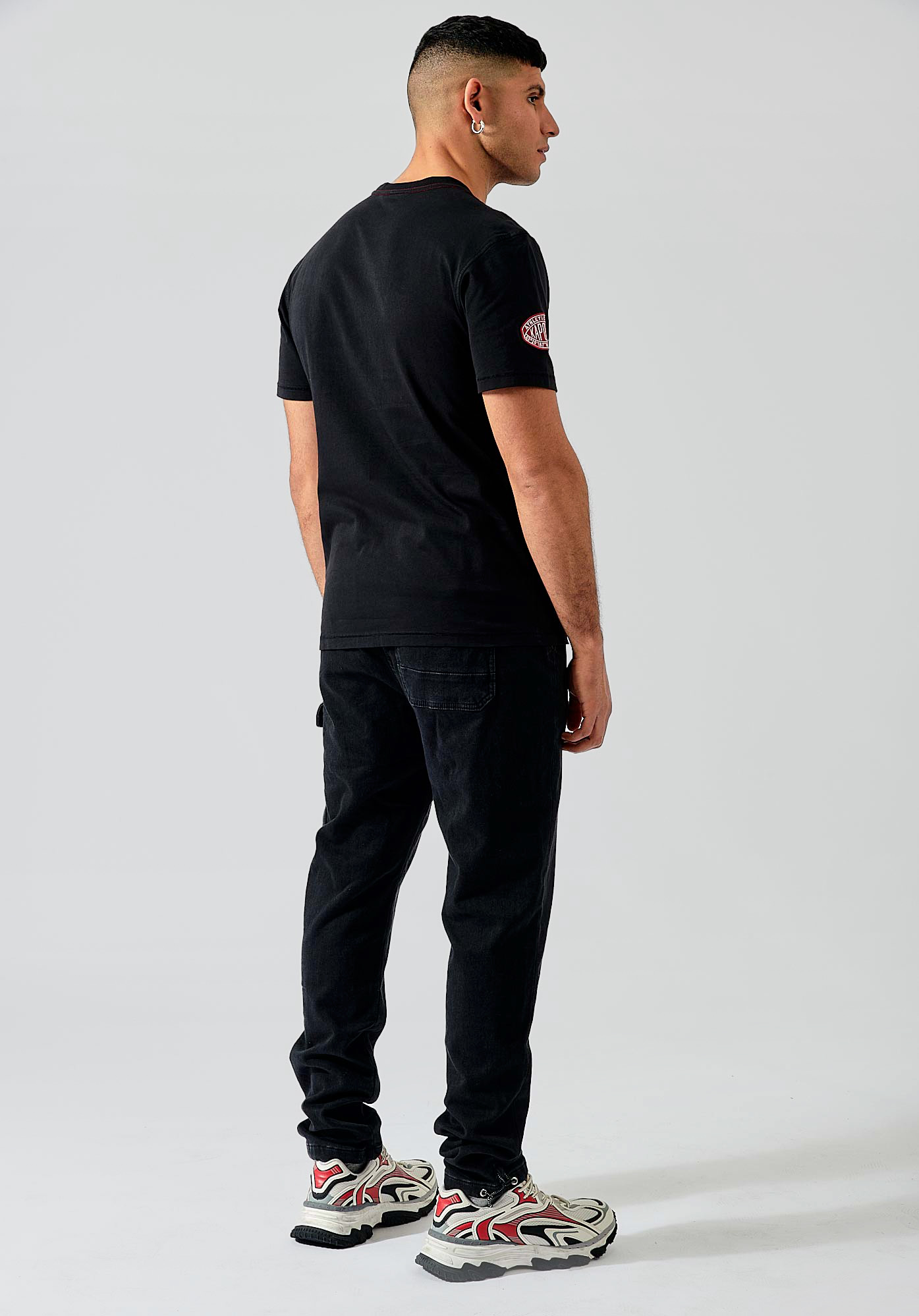 BAREL  T-shirt noir homme 100% coton