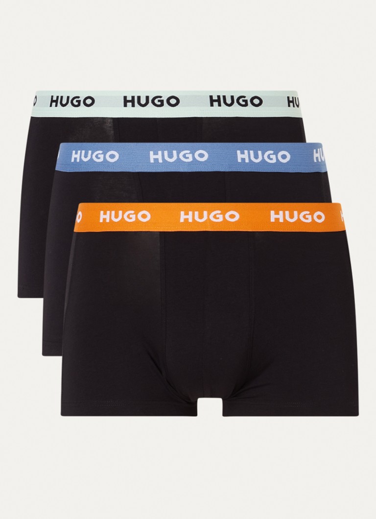 Lot de 3 boxers HUGO BOSS avec ceinture logotée