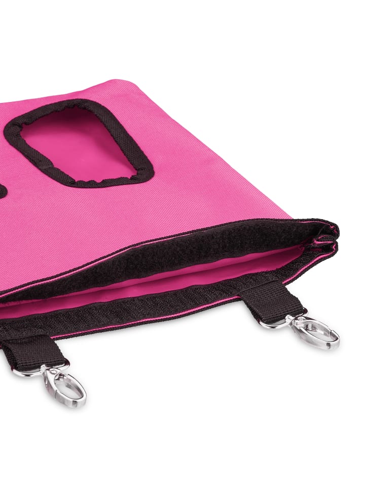 relaxdays Heutasche in Pink/ Schwarz - (B)25 x (H)31 cm günstig kaufen onesize