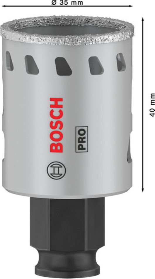 Bosch Blue Accessories 2608901558 PRO Tile PC Plus diamanthullsag fliser 35 mm