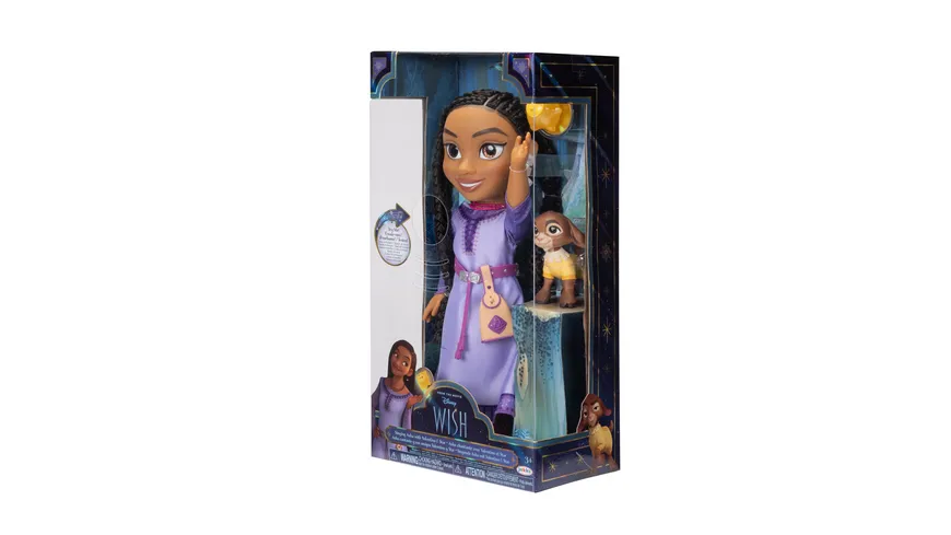 Jakks Pacific -  Wish - Asha Funktionspuppe 38cm mit Valentino und Stern