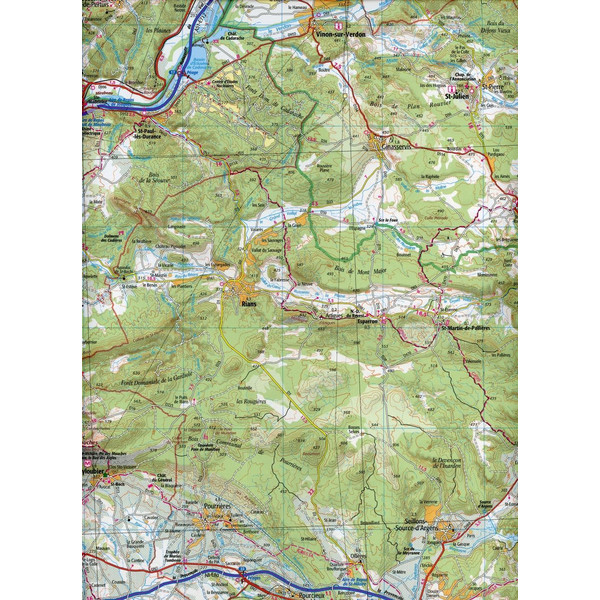IGN 1 : 100 000 Toulon / Aix-En-Provence - Straßenkarte