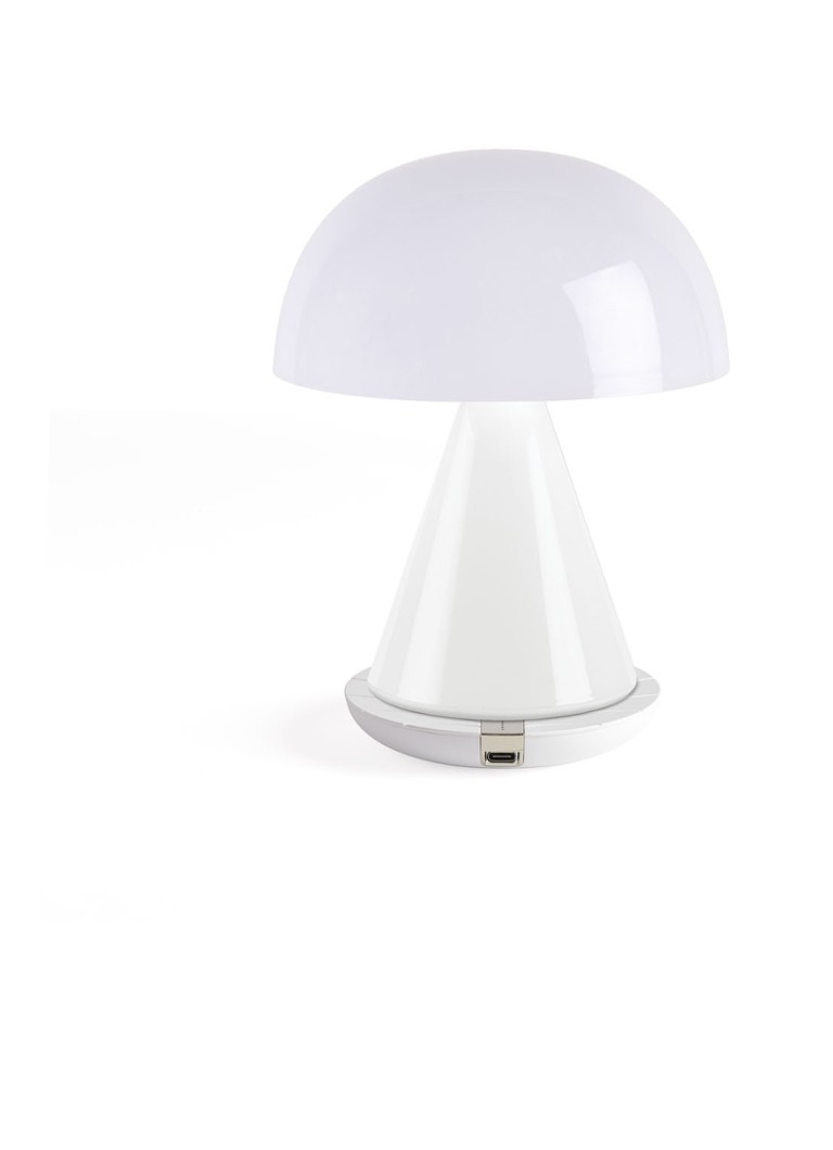 Lampă de masă wireless Lexon Mina, 17,8 x 14 cm (lungime x diametru).