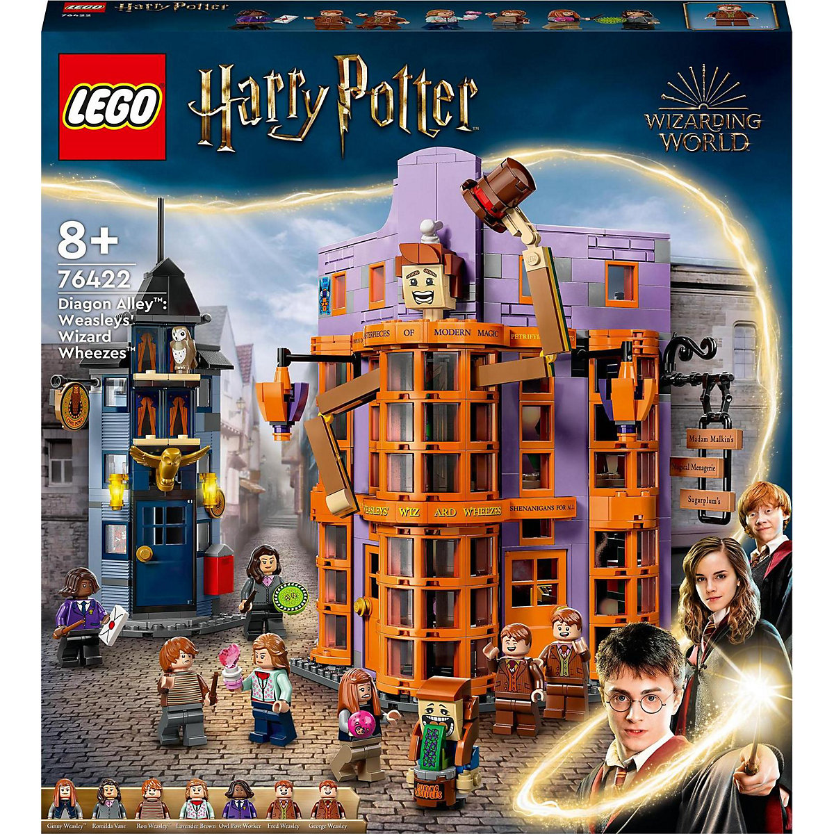 LEGO® Harry Potter 76422 Winkelgasse™: Weasleys Zauberhafte Zauberscherze