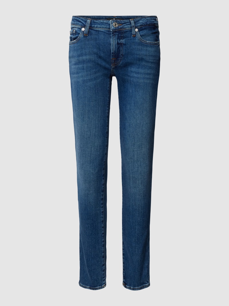 Slim Fit Jeans mit Eingrifftaschen Modell 'Pyper' in blau