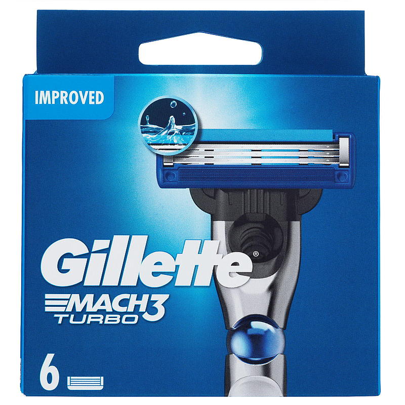 Gillette Gillette blader 6-pk Mach3 Turbo