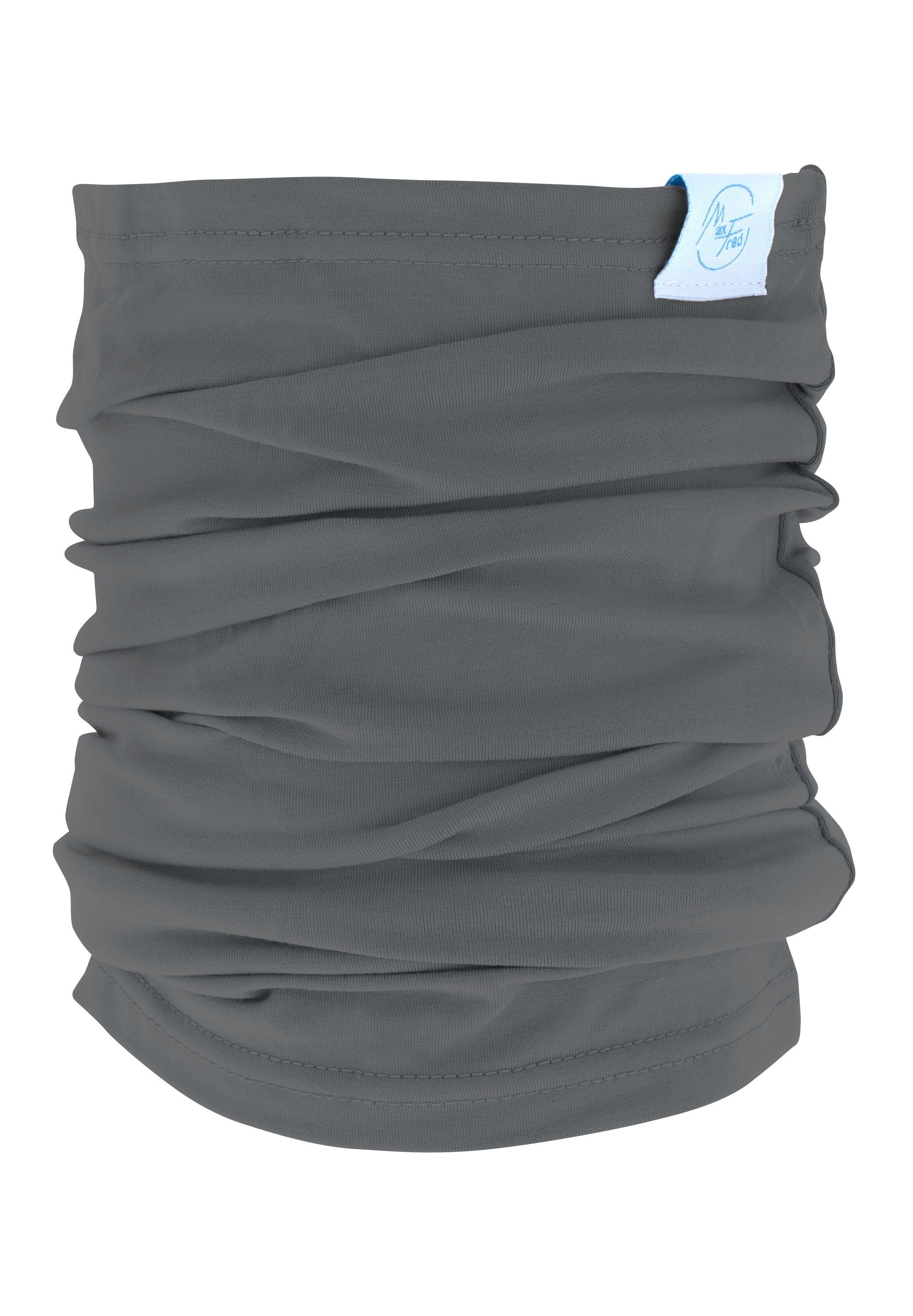 Maxfred Multifunktionstuch Bamboo darkgrey Multifunktionstuch, Elastisch, Nachhaltig, geringe Geruchsaufnahme, Ultraweich