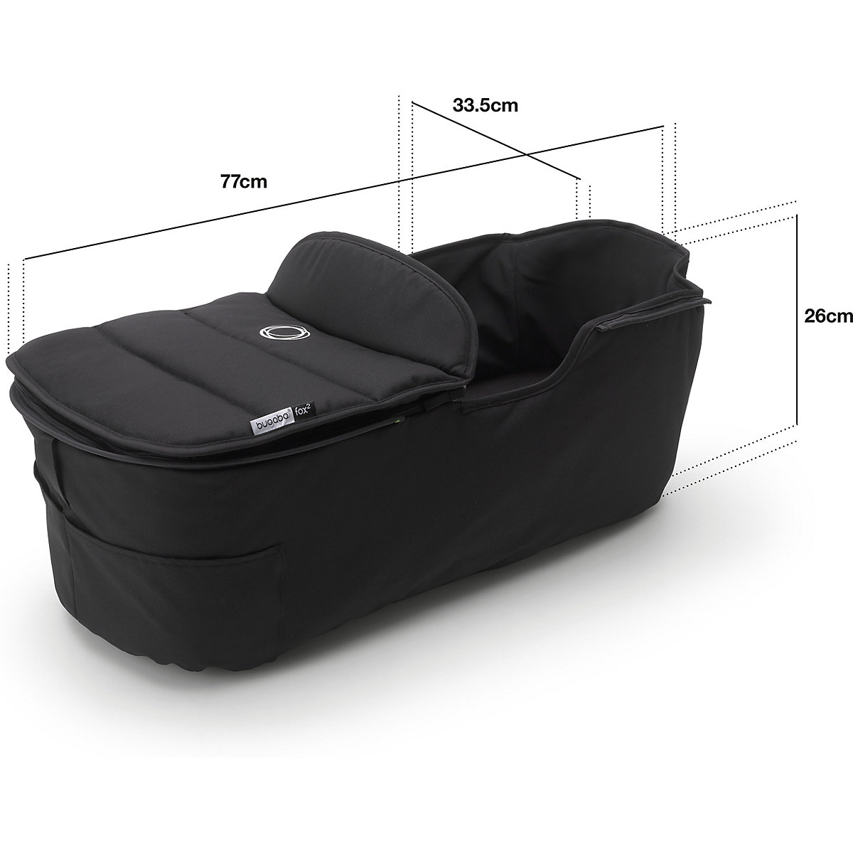 Bugaboo Fox2 complete BLACK/GREY MELANGE-GREY MELANGE