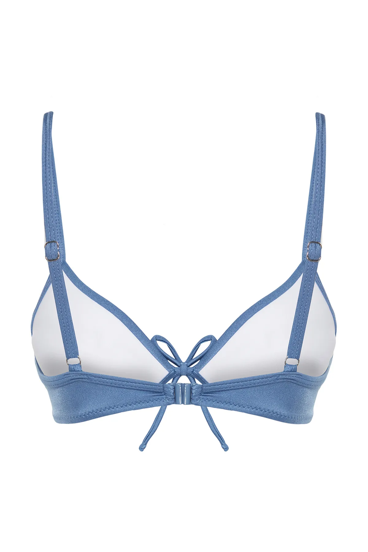 Trendyol Collection  Blaues Balconet-Push-Up-Bikinioberteil TBESS20BU0237