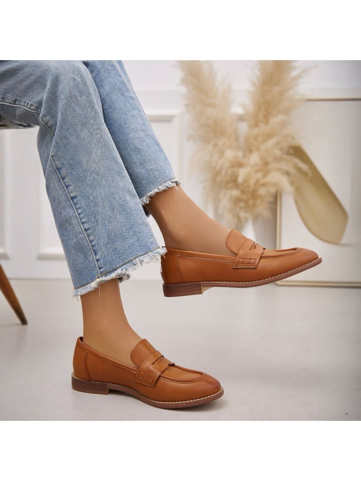 Ital-Design Halbschuh in Camel günstig kaufen