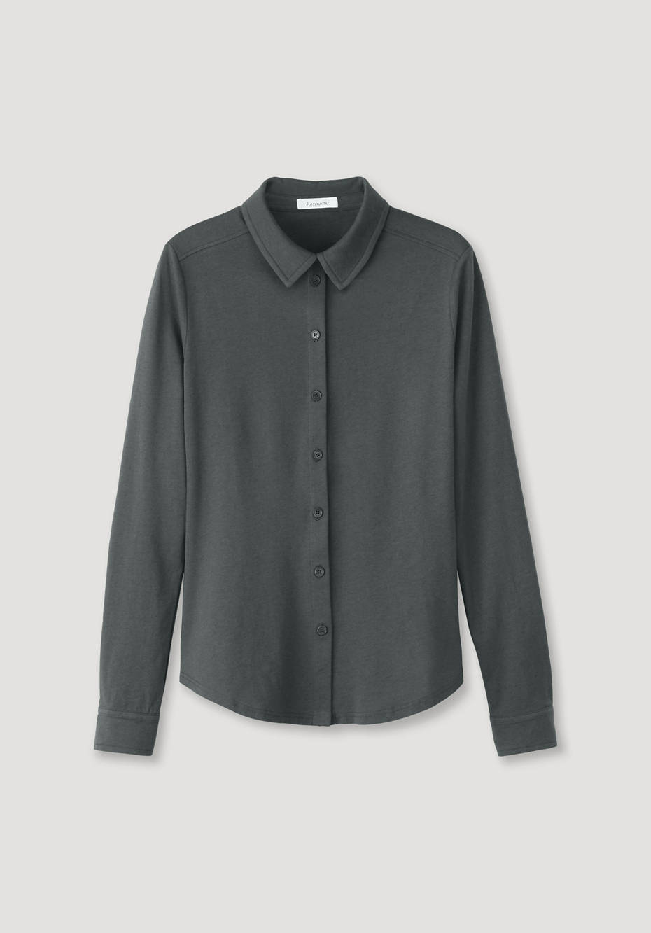 Jersey-Bluse aus Bio-Baumwolle mit Bio-Schurwolle