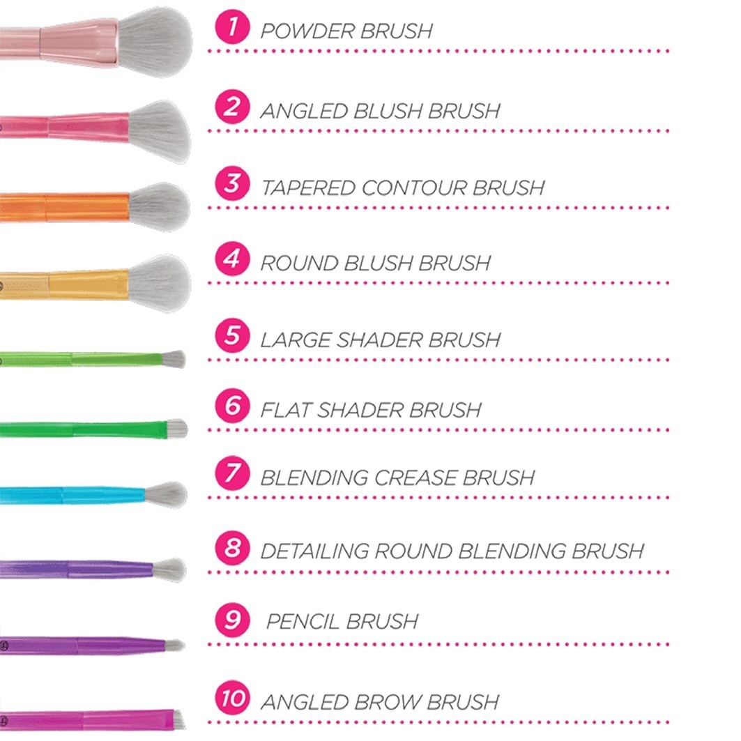 Take Me Back to Brazil - 10 Piece Brush Set