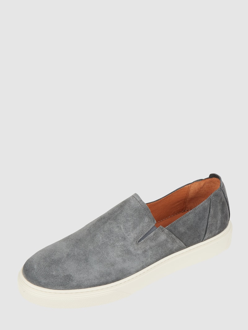 Slip-on-Sneaker aus Veloursleder Modell 'Cisandro' in dunkelgrau