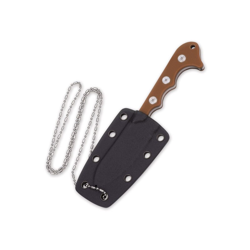QSP Neckmuk QS125-B Brown \/ neck knife