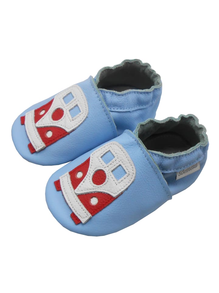 Yalion Leder-Krabbelschuhe 