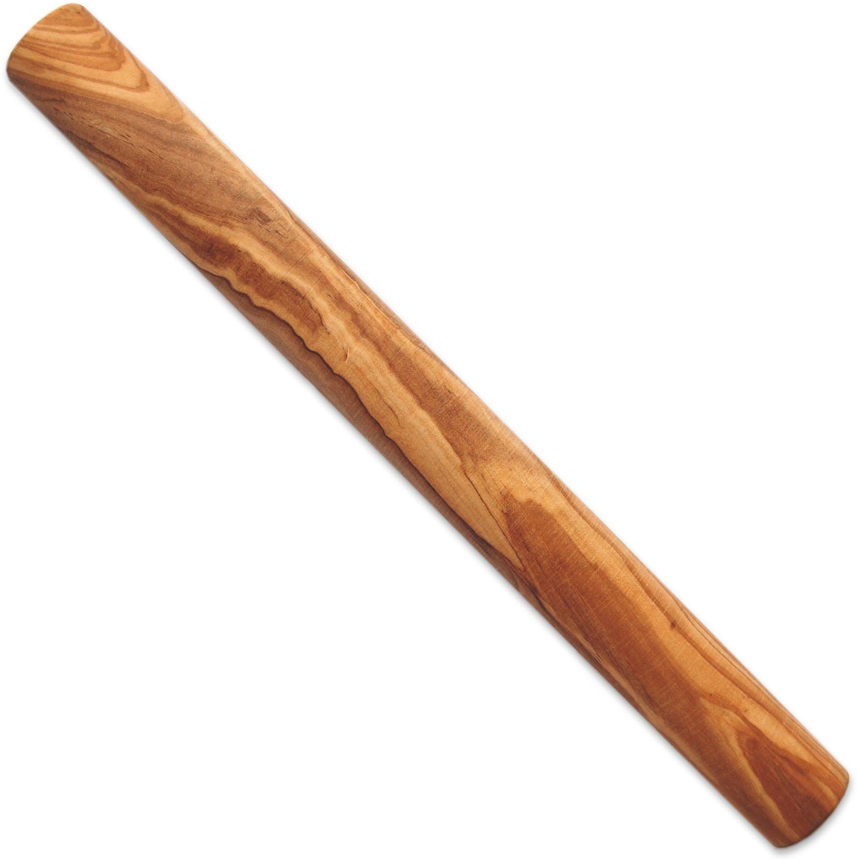 Olivenholz-erleben Teigroller DESIGN Holz, (1-tlg), 30 cm, jedes Teil ein Unikat