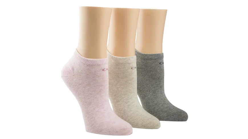 Calvin Klein Damen Sneaker Socken 3er Pack grau