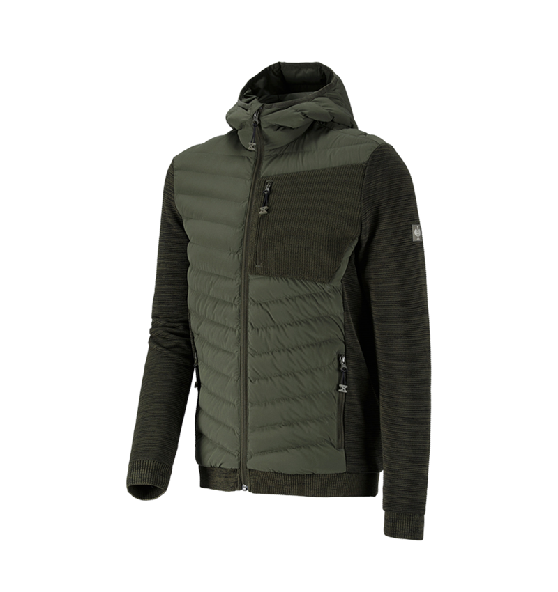 Hybrid Kapuzenstrickjacke e.s.motion ten