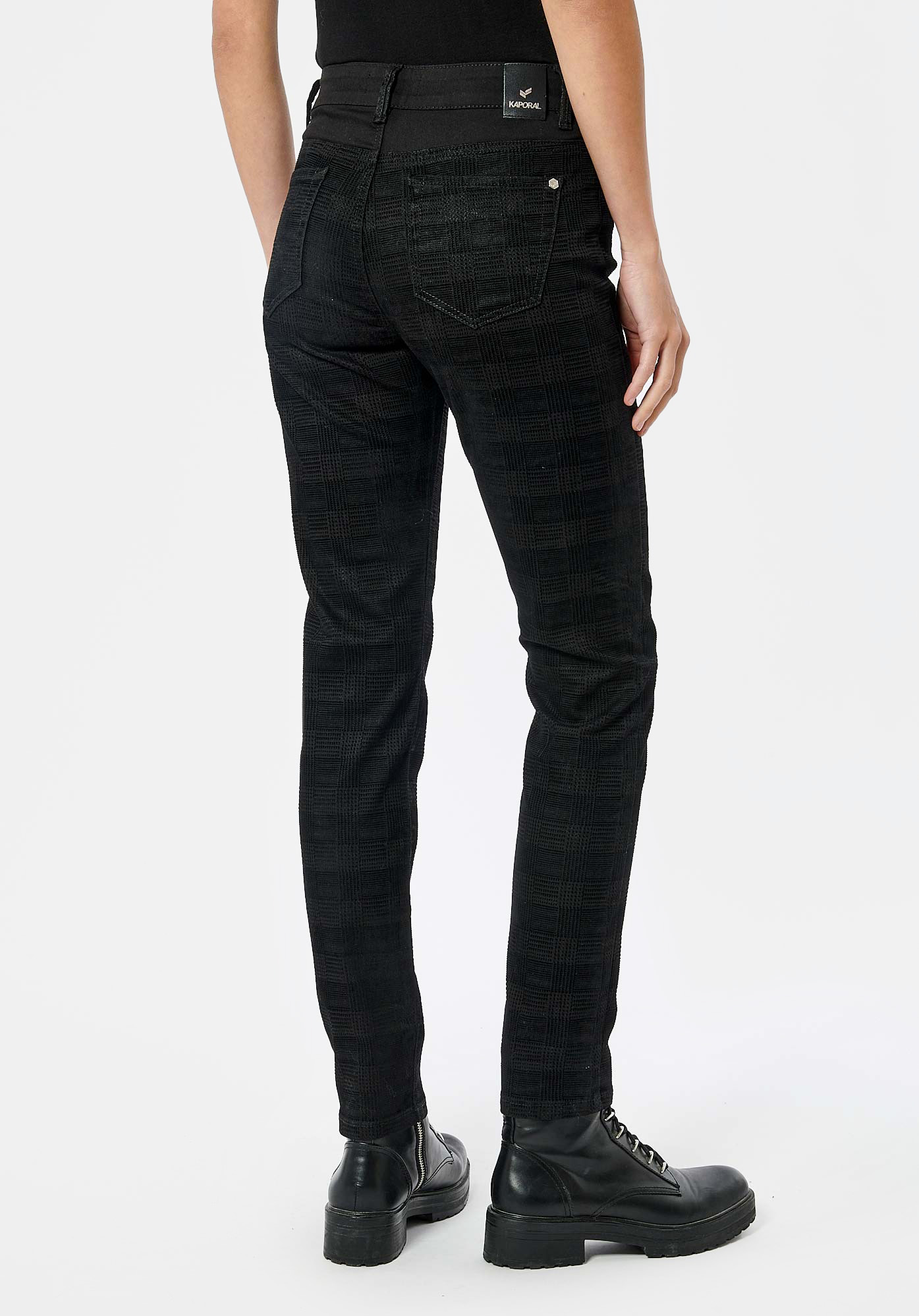 CAMIE  Jean slim noir femme
