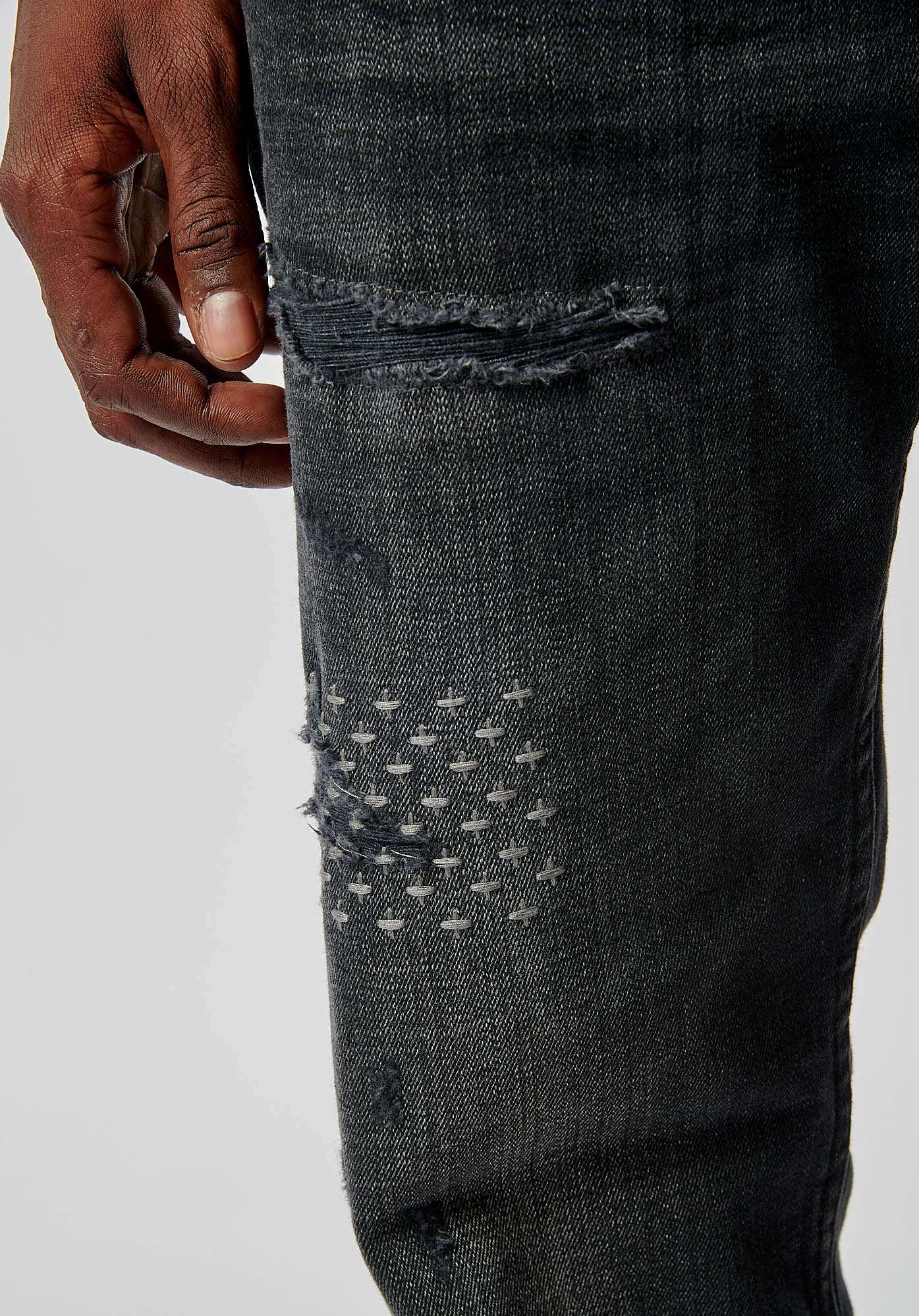 DARKO  Jean slim noir homme