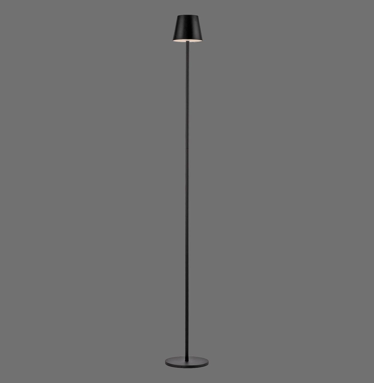 JUST LIGHT Akku-Stehleuchte EURIA, 1x LED-Board/2,50Watt/3000Kelvin, IP54, Schwarz