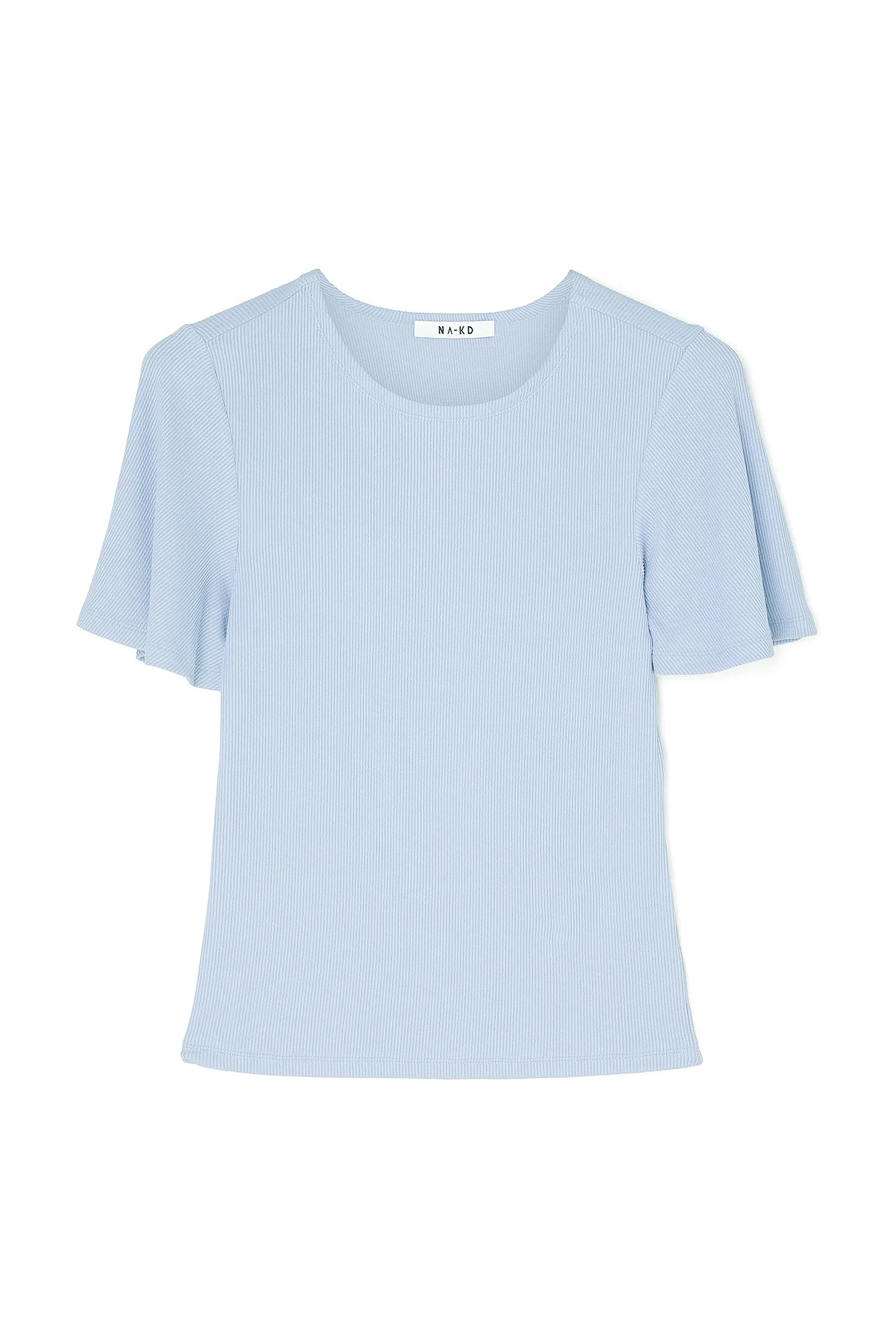 Soft Rib Butterfly Sleeve Top