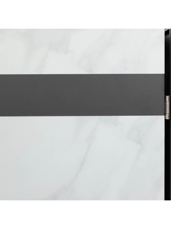 MCW 1er Mülltonnenverkleidung J82 erweiterbar Metall, Marmor-Optik hell günstig kaufen onesize