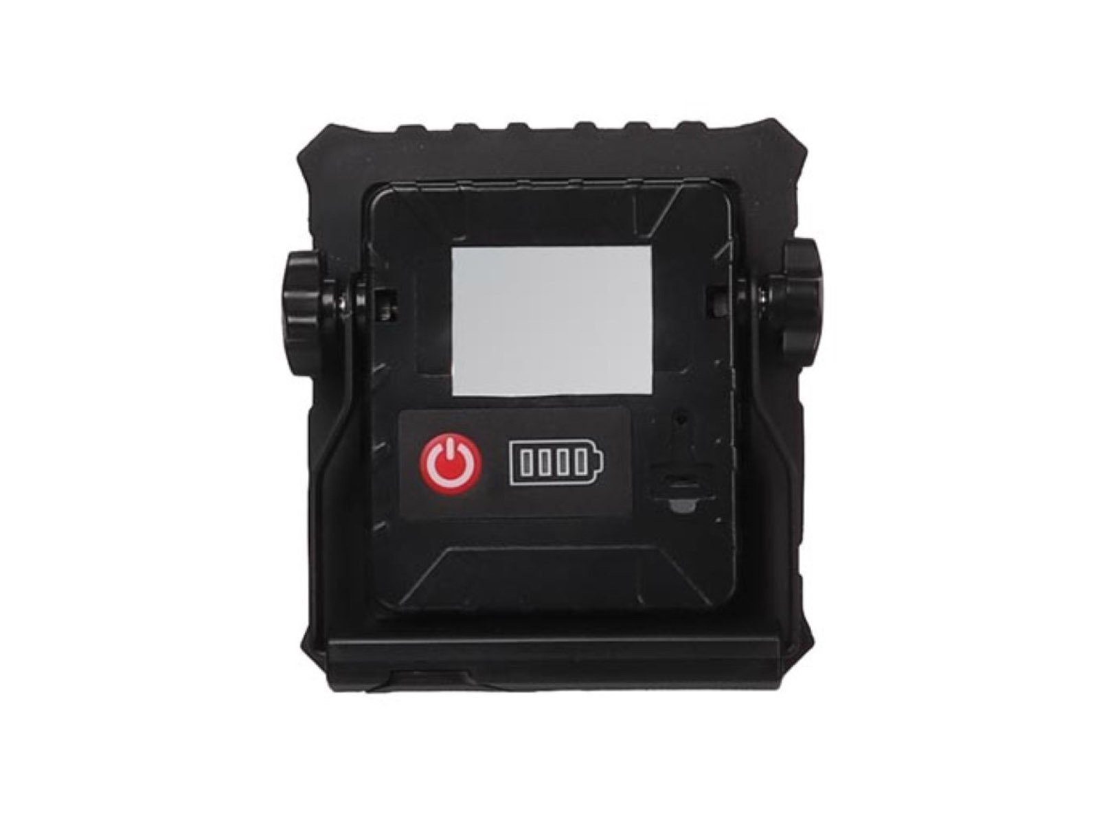 PEREL Baustrahler, Dimmfunktion, LED fest integriert, Neutralweiß, Akku Werkstattlampe, Arbeitslampe Handlampe IP 54, 20 Watt Bauleuchte