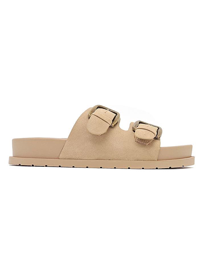 Sixth Sens Pantoletten in Khaki günstig kaufen