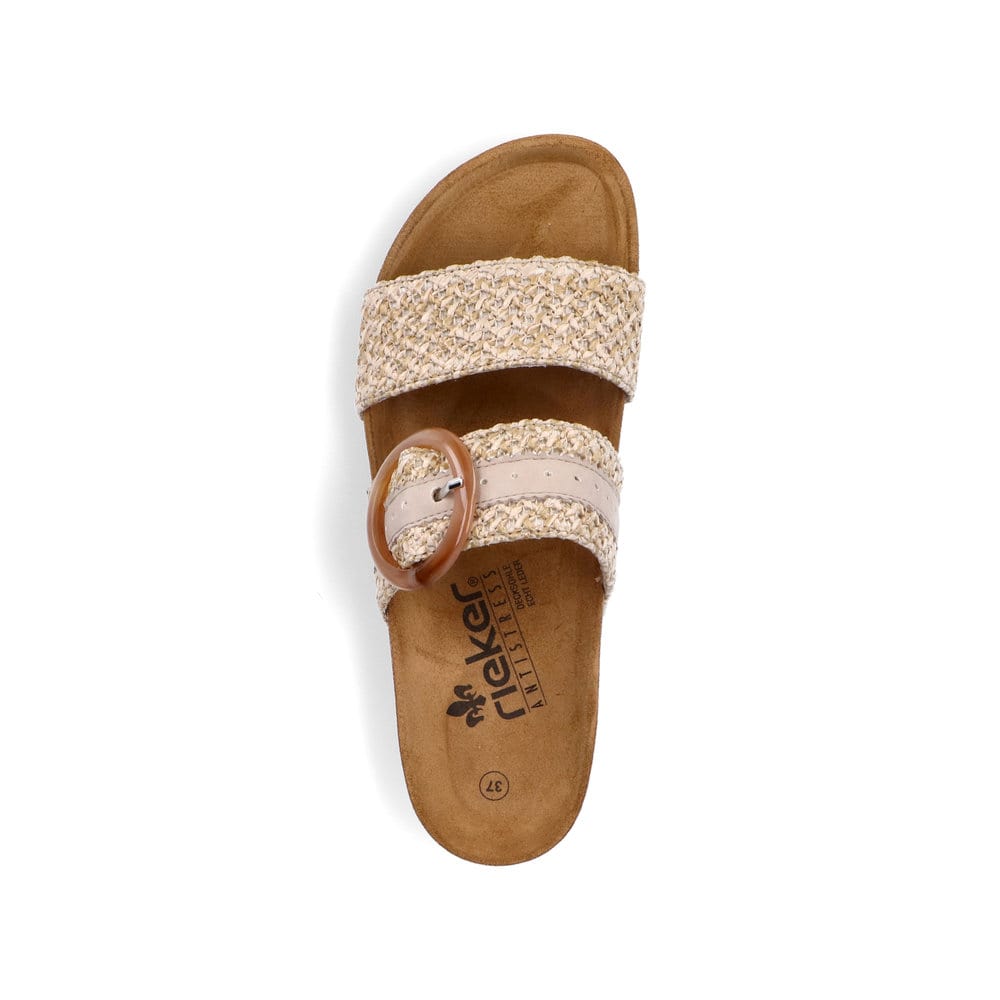 Rieker Damen Pantoletten sandbeige