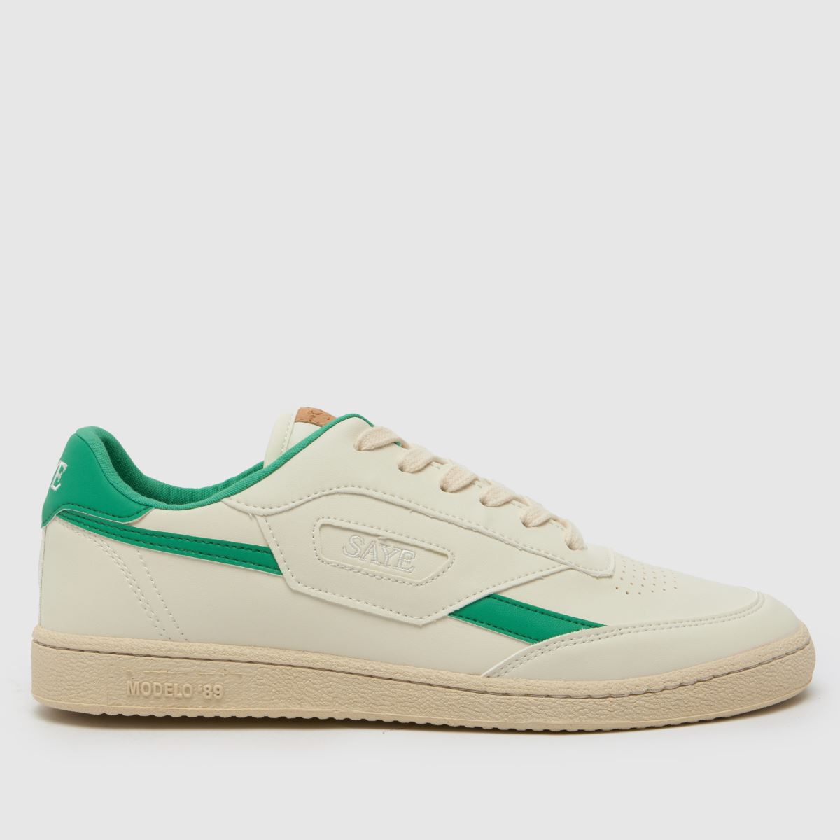 SAYE modelo 89 sneakers i vitt och grönt