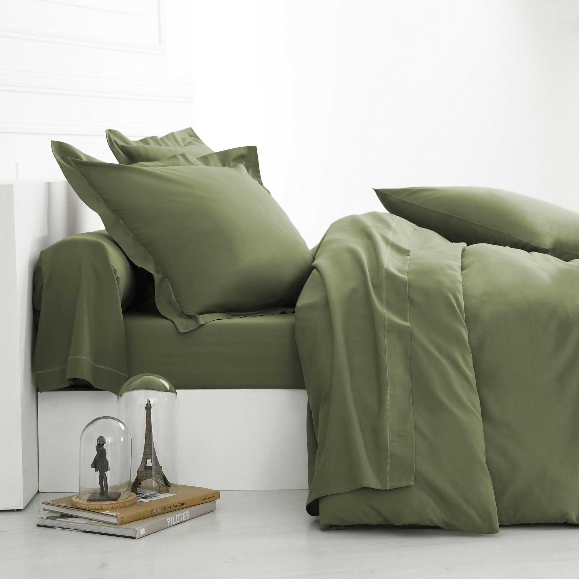 Linge de lit uni coton