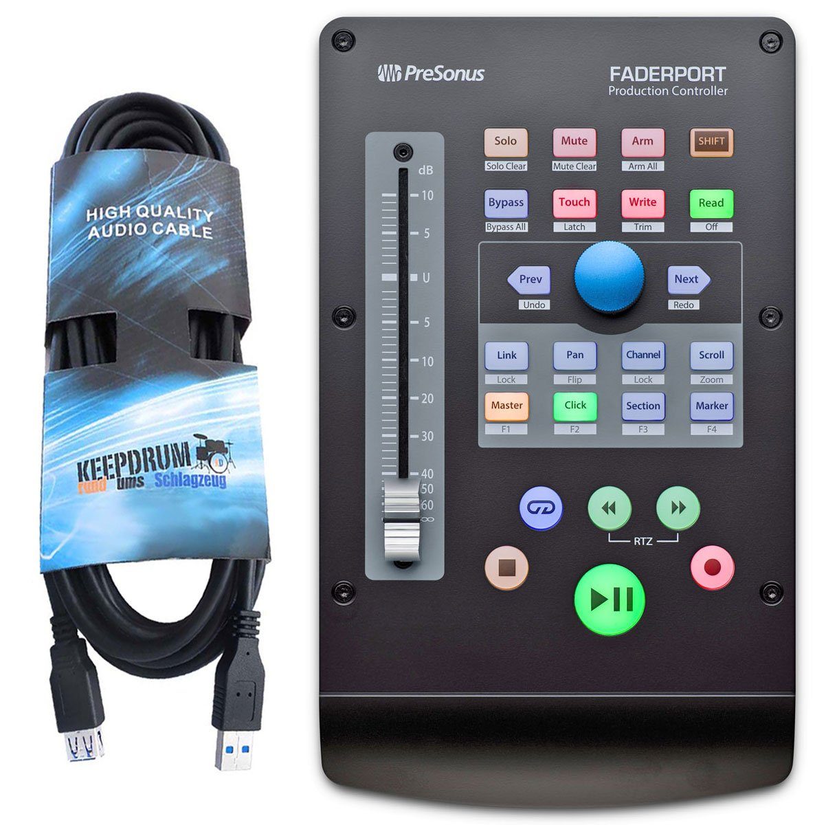 Presonus Mischpult Presonus Faderport V2 + USB Verlängerung