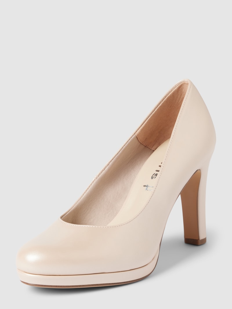 Pumps mit Pfennigabsatz in rosa