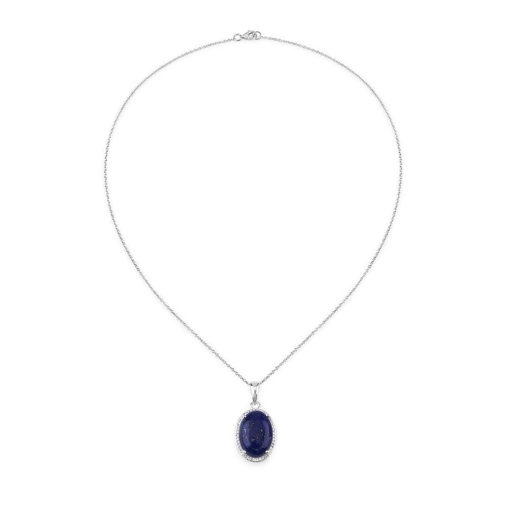 Rafaela Donata Chaîne Argent sterling Lapis-lazuli en Argent Bijoux