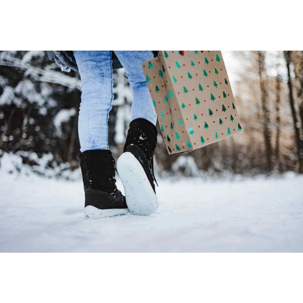 Be Lenka Snowfox Kids 2.0 Schwarz Winterbarfußschuhe