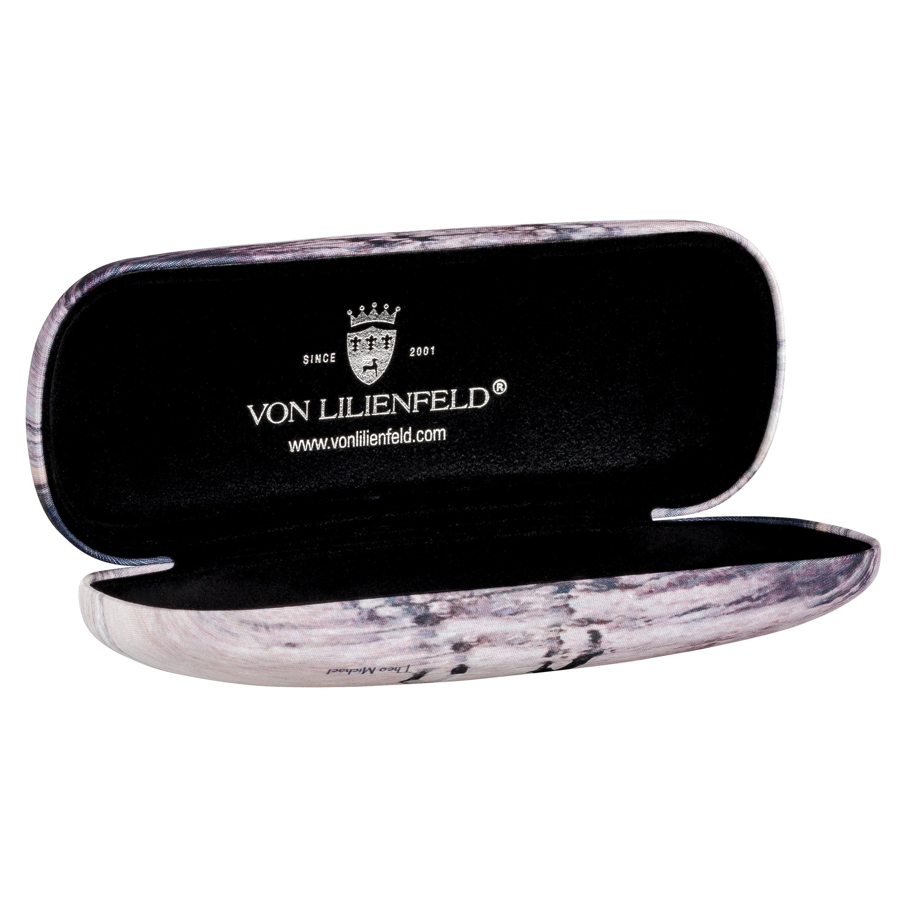 von Lilienfeld Brillenetui Brillenetui Theo Michael: Sirtaki Motiv Kunst Brillenbox, stabiles mit Mikrofaser bezogenes Hardcase
