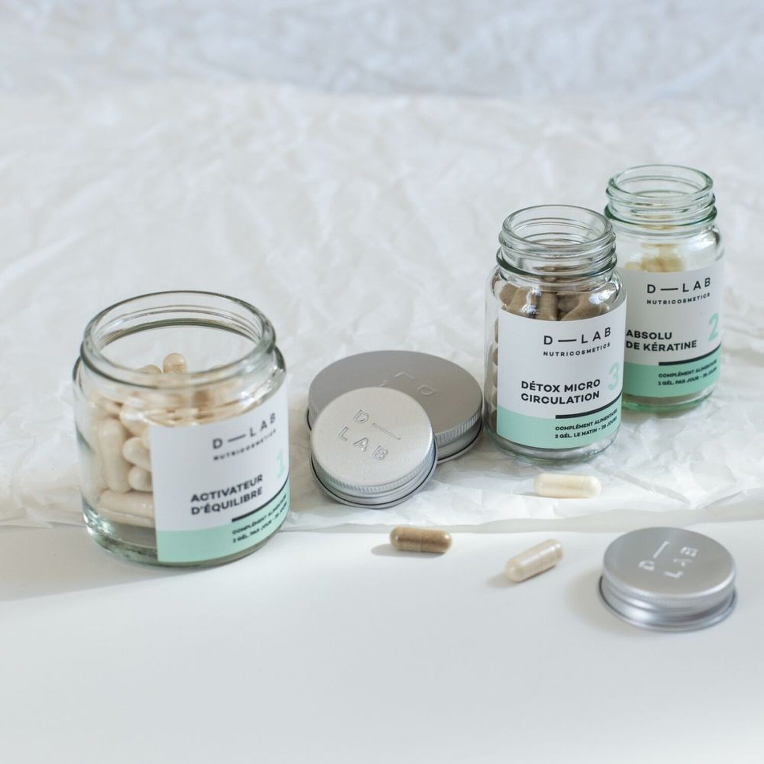 d-lab nutricosmetics Programme Masse Capillaire - 1 mois Complément Alimentaire Cheveux