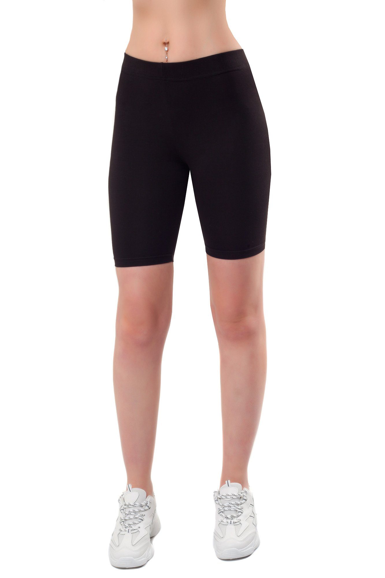 Bongual Leggings Radlerhose kurz, mit Komfortbund