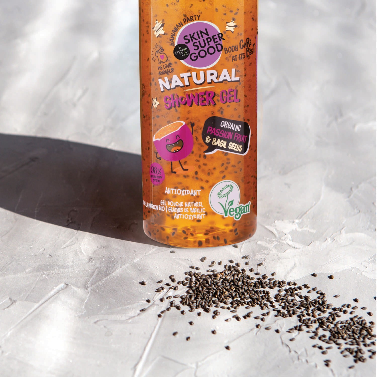 Гел за туширање Organic Shop Natural Passion & Bosiljak